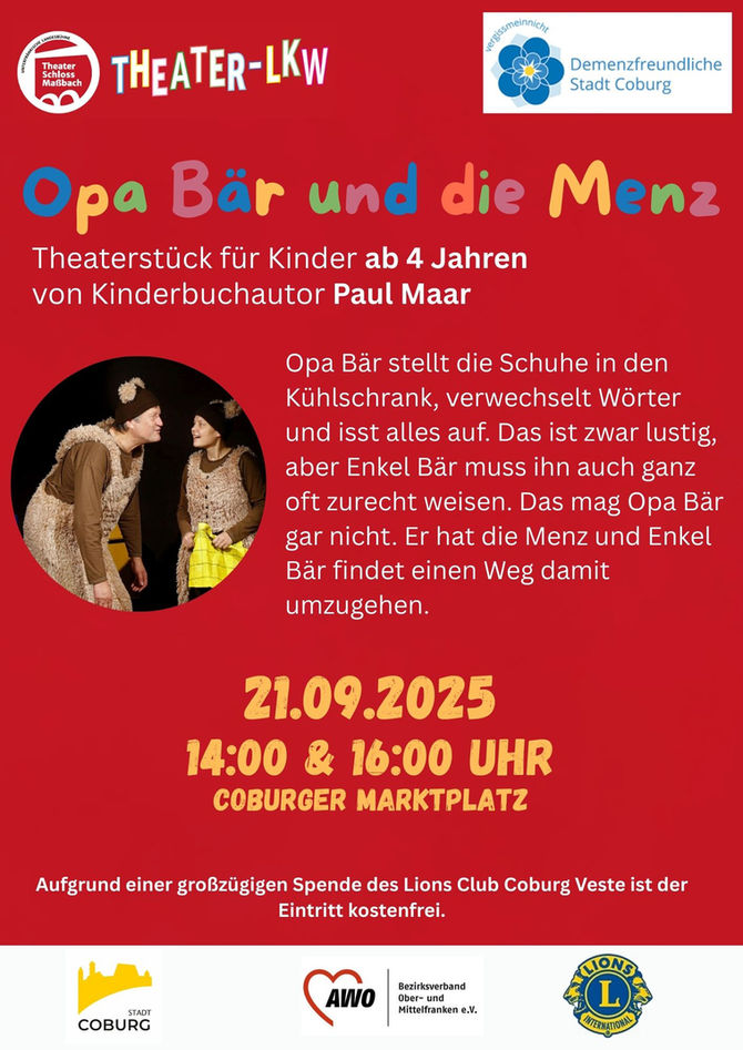 „Opa Bär und die Menz“ im Theater-LKW ...