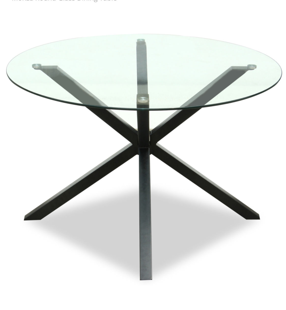The Vertex - Round Glass Dining Table