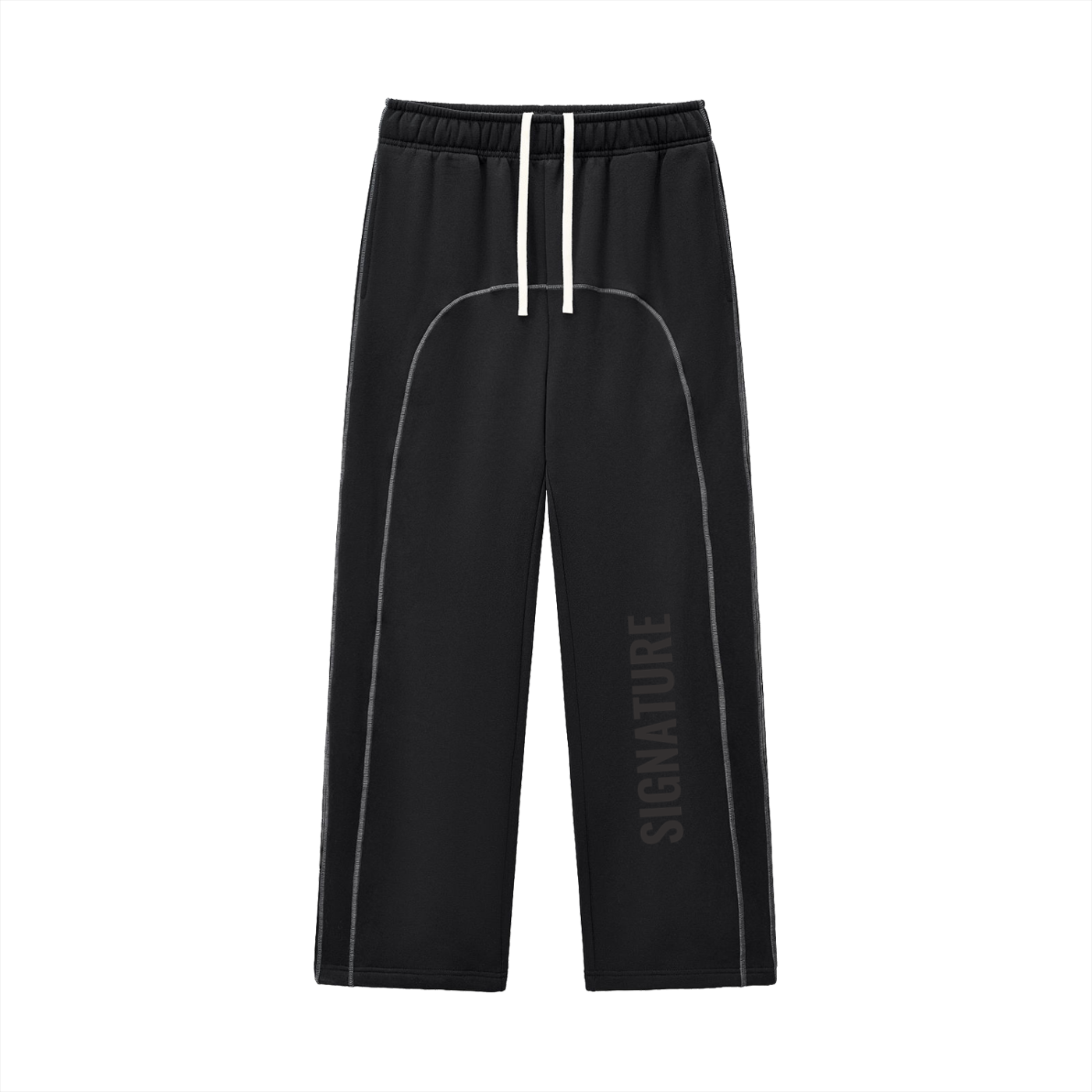 Contrast-Stitched Fleece Sweatpants