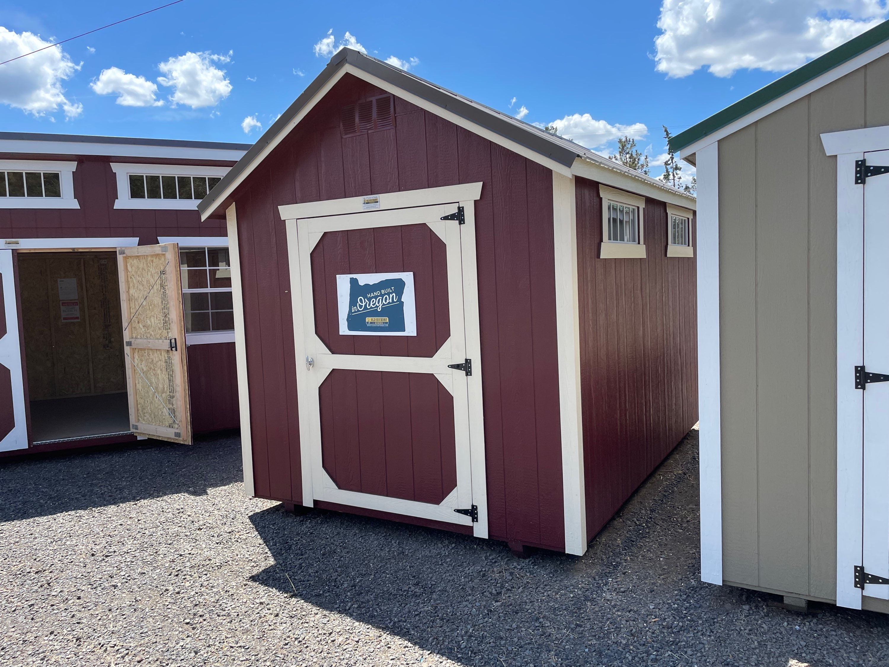8x12 Utility Shed With Transom Windows 