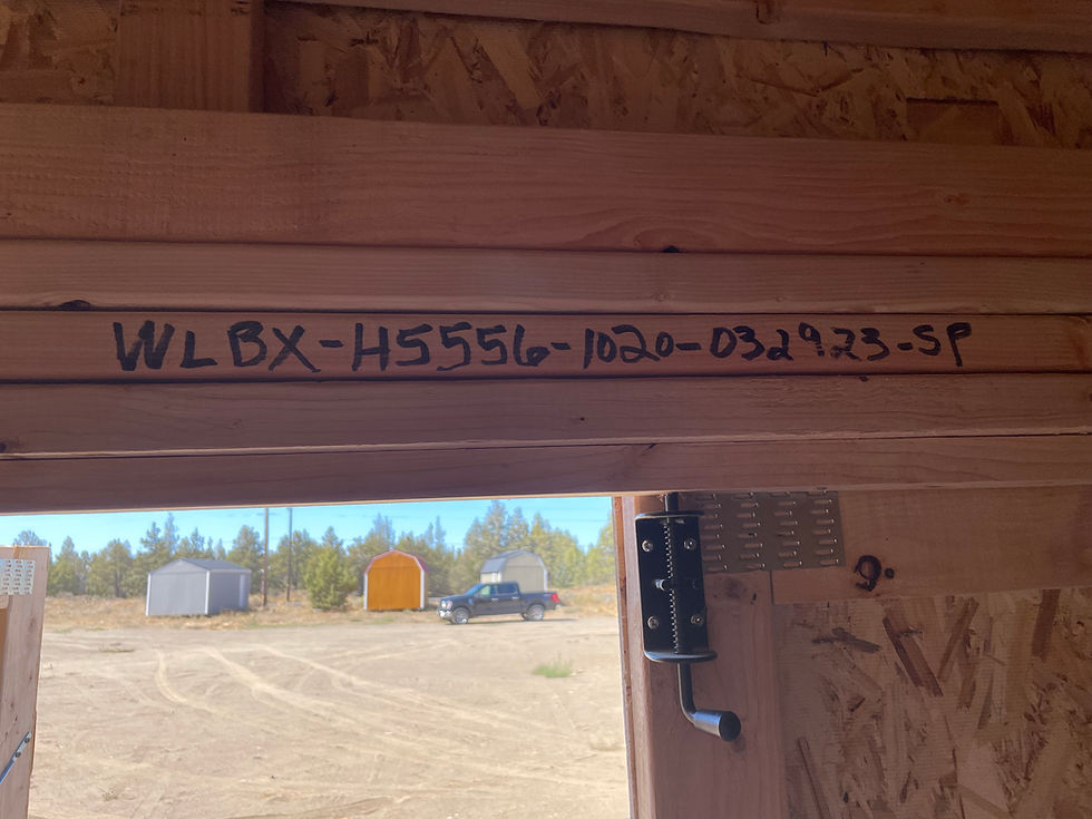 Thumbnail: 10x20 Lofted Barn Front Door