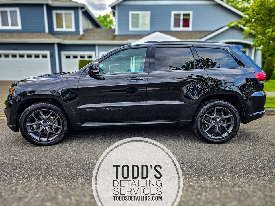 Jeep Grand Cherokee: Wash, polish, and 1 year ceramic coating. Todd's Detailing - Monroe, WA - 425-8352426