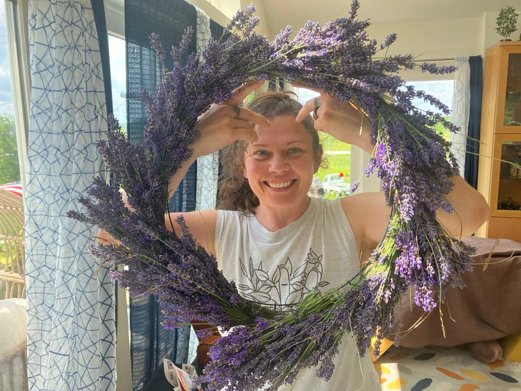 Lavender Wreath