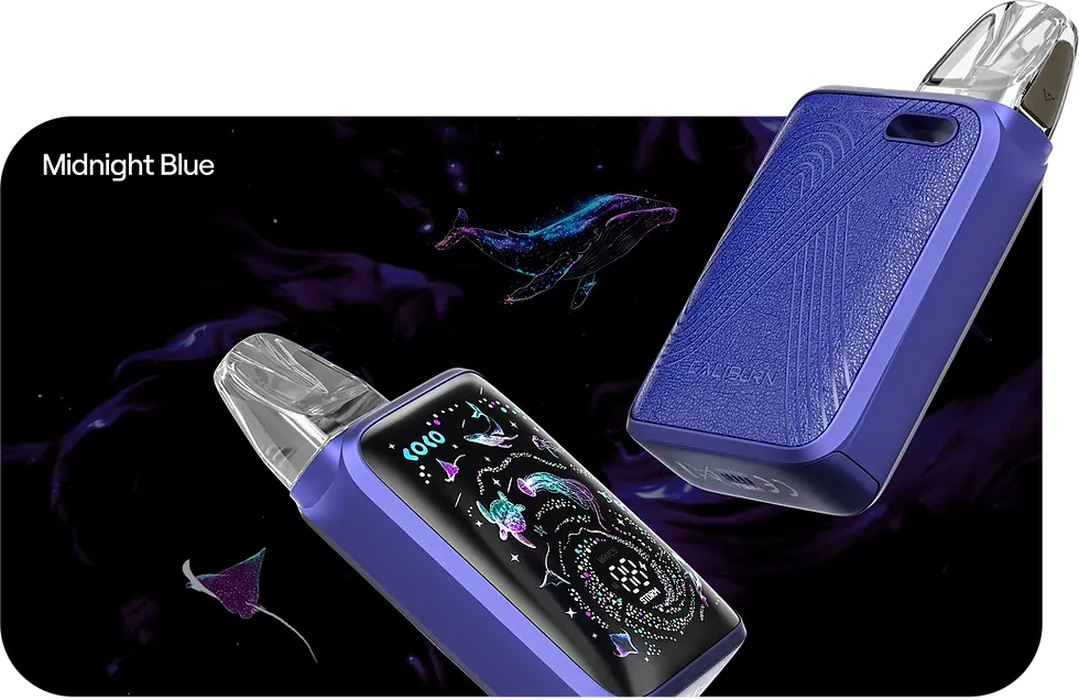 Thumbnail: جهاز فيب Uwell Caliburn G5 KOKO بتصميم مربع أنيق وعصري.