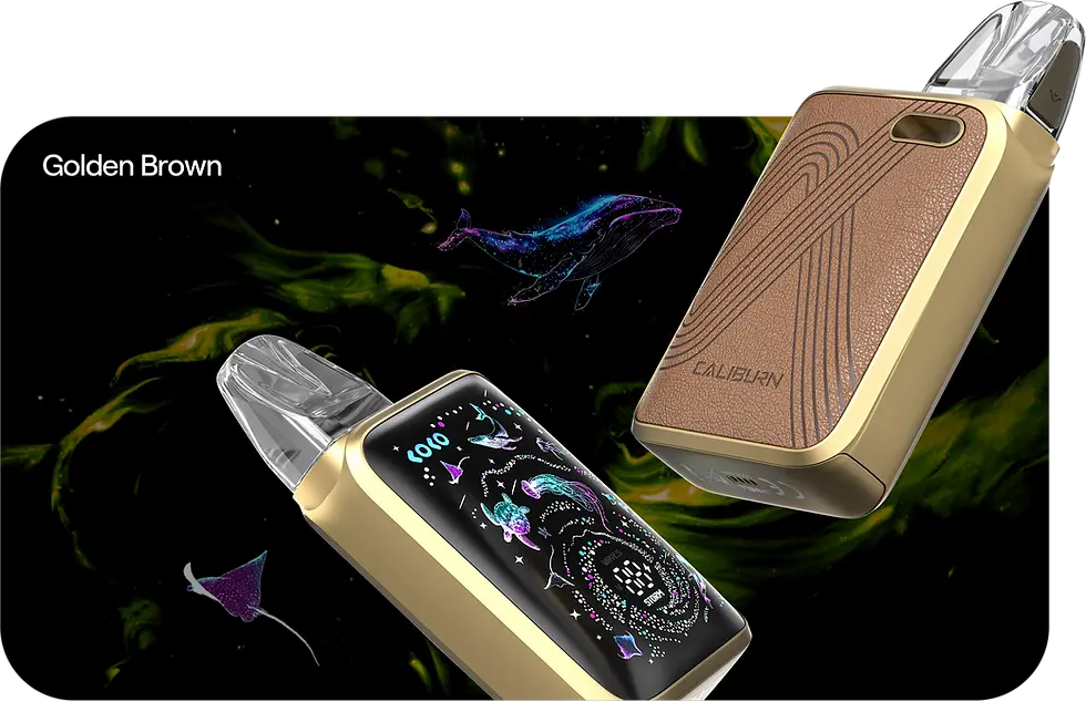 Thumbnail: جهاز فيب Uwell Caliburn G5 KOKO بتصميم مربع أنيق وعصري.