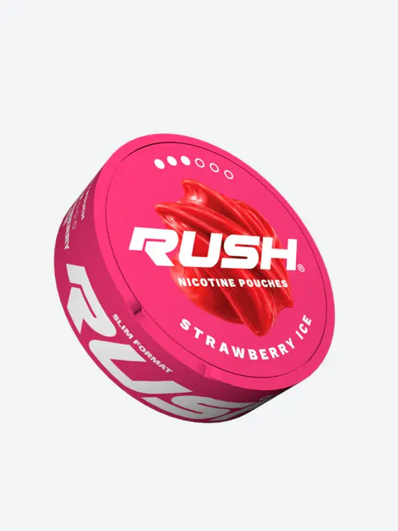 Thumbnail: علبة أكياس نيكوتين Rush بنكهة منعشة وتصميم مدمج وعملي.