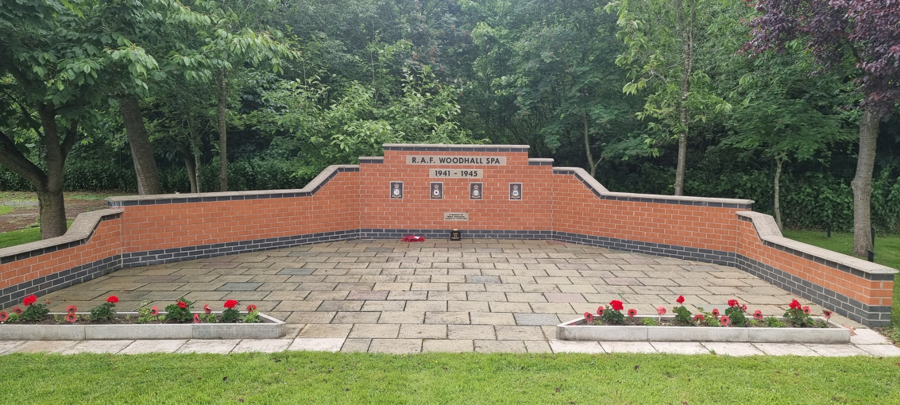 Thorpe Camp memorial on the former RAF Woodhall Spa communal site