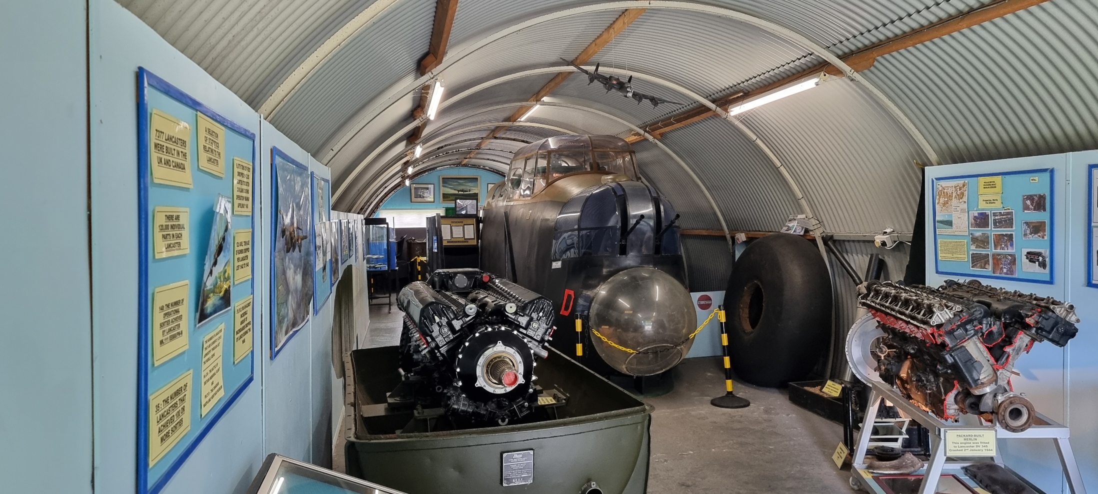 The preserved Lancaster Hut at Thorpe Camp Visitor Centre