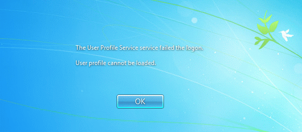 How to fix a corrupt user profile in Windows: The User Profile Service failed the logon