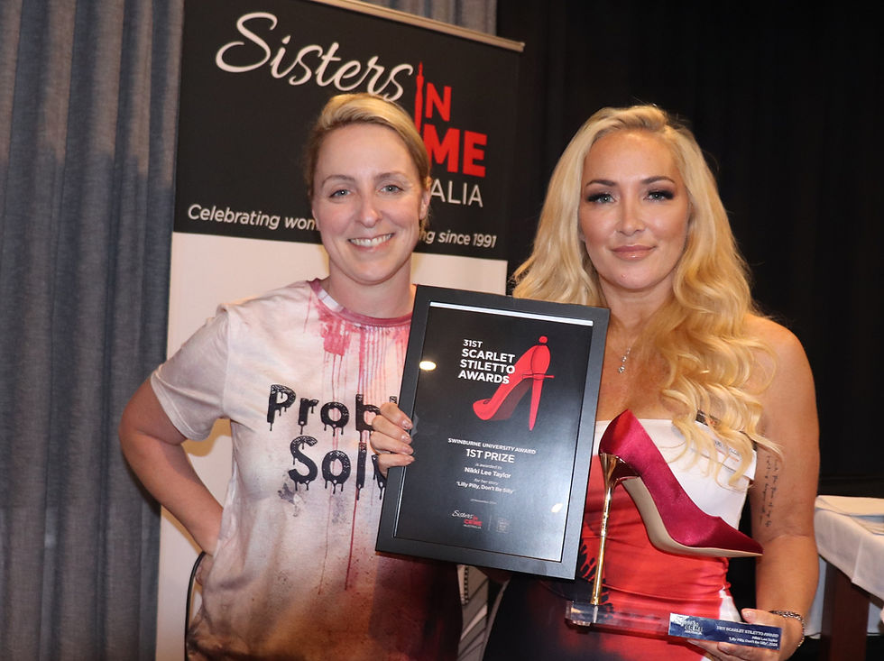 Nikki Lee Taylor Wins Scarlet Stiletto Award