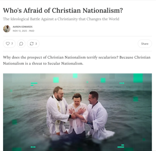 'Christian Nationalism' - time for frank, open and courteous conversation to calm things down