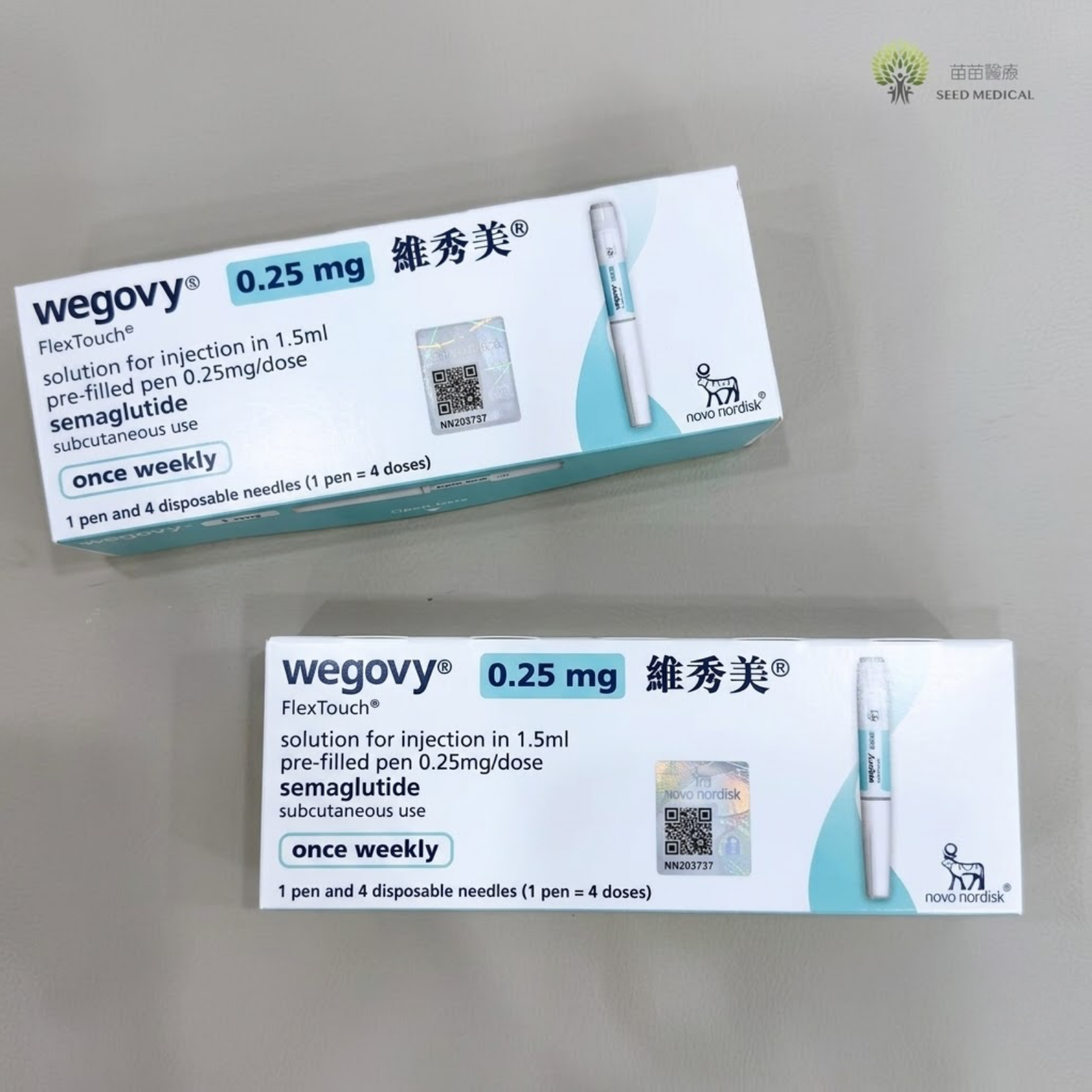維秀美Wegovy® 0.25mg 香港正貨 (包括醫生諮詢）