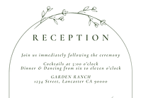 Arch Reception Card