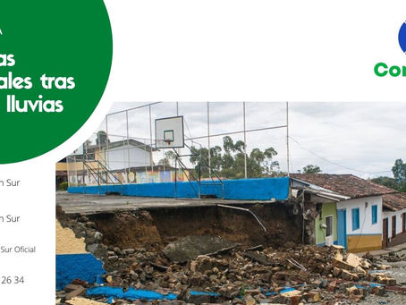 Aguacero generó daños en Caramanta