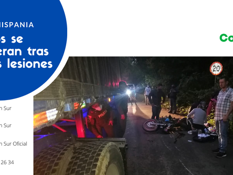 Un equino, una curva cerrada y dos motociclistas: factores comunes en accidentes