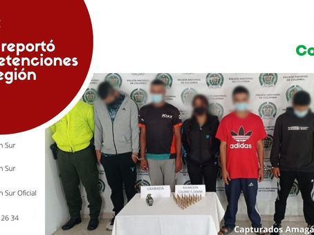 Capturados presuntos integrantes del grupo delincuencial 'Red Sicarial Suroeste'