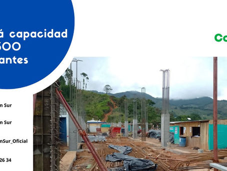 En Jericó avanza construcción de una moderna institución educativa en zona rural