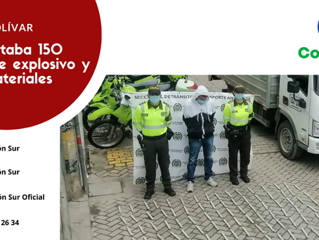 Policía de Ciudad Bolívar incauta explosivos