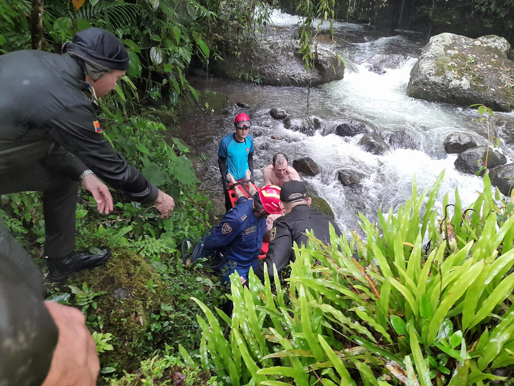 Rescate del cuerpo de persona que murió por ahogamiento en el charco El Pato