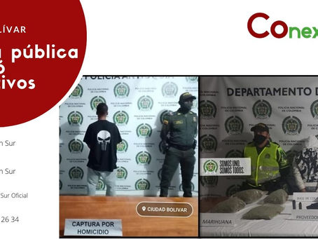 Capturas por homicidio y porte ilegal de armas
