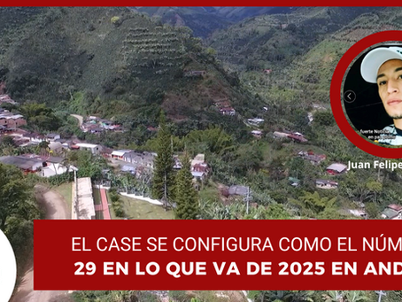 Asesinan a joven de 27 años en la vereda San Agustín, Andes