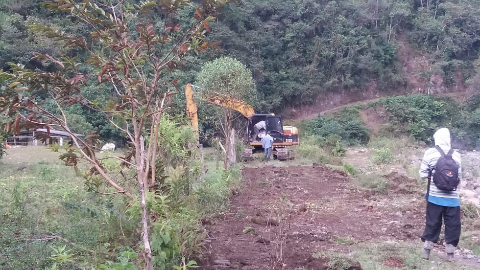 Vía en mala estado - Cañada Honda