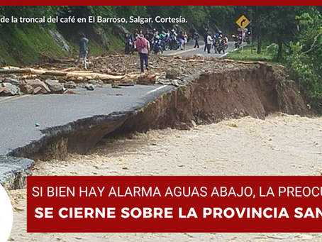 Continúa la emergencia en El Barroso: deslizamiento represó el río San Juan y causó pérdida de banca en la troncal del café