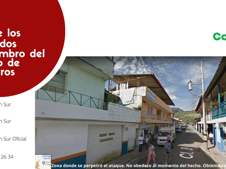 Ataque con arma de fuego en Jardín deja dos personas heridas