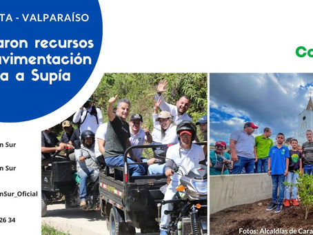 Gobernación de Antioquia entregó obras en Valparaíso y Caramanta