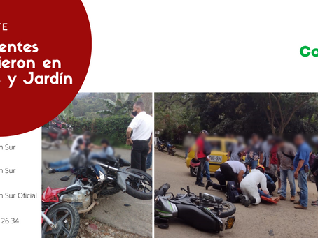 Tres accidentes y búsqueda de hombre en el río Cauca, hechos de este fin de semana en el Suroeste