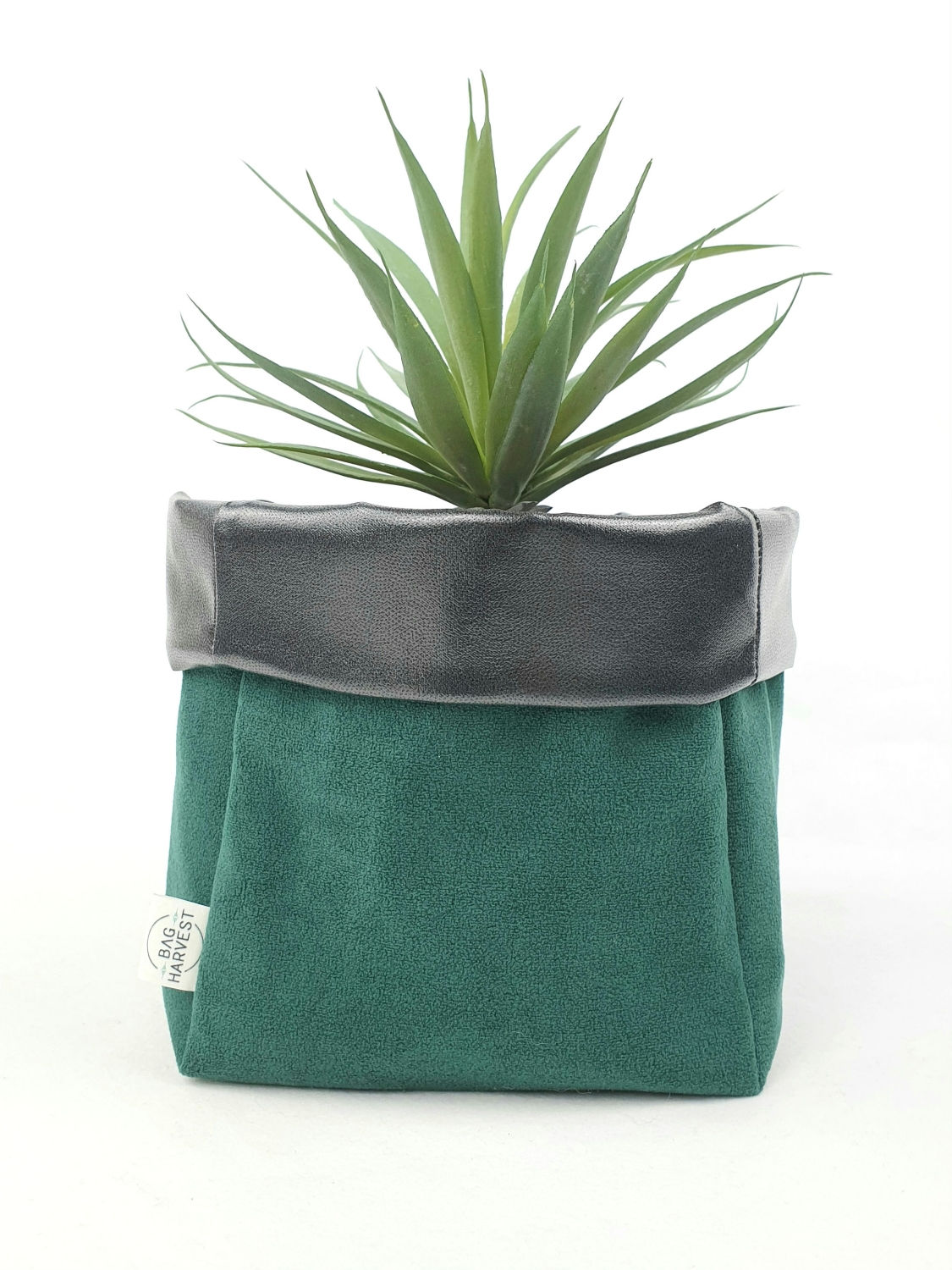 Deep Green with Black - Pot Pouch Medium