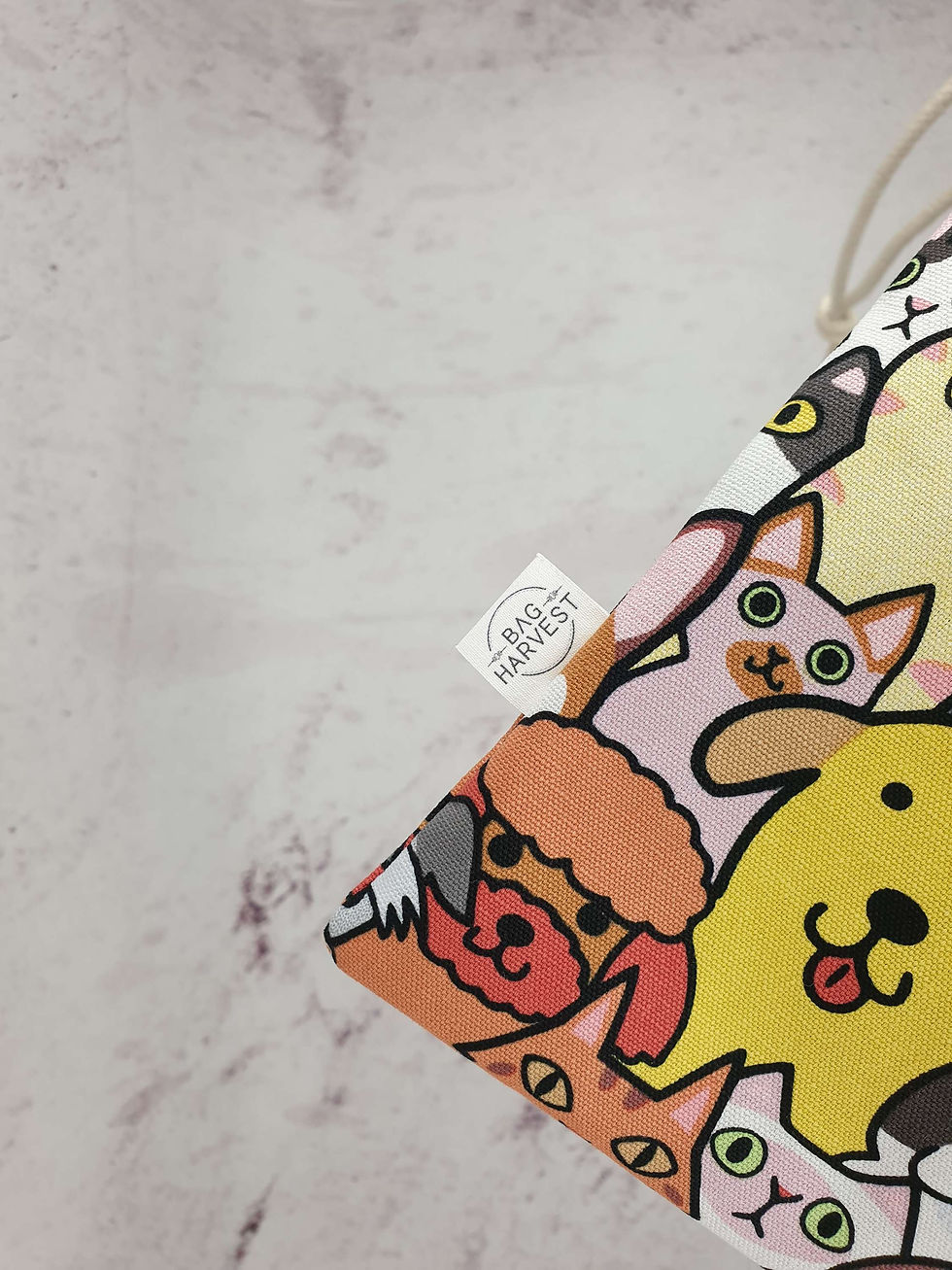 Thumbnail: Dogs and Cats - Library Bag - No Slip