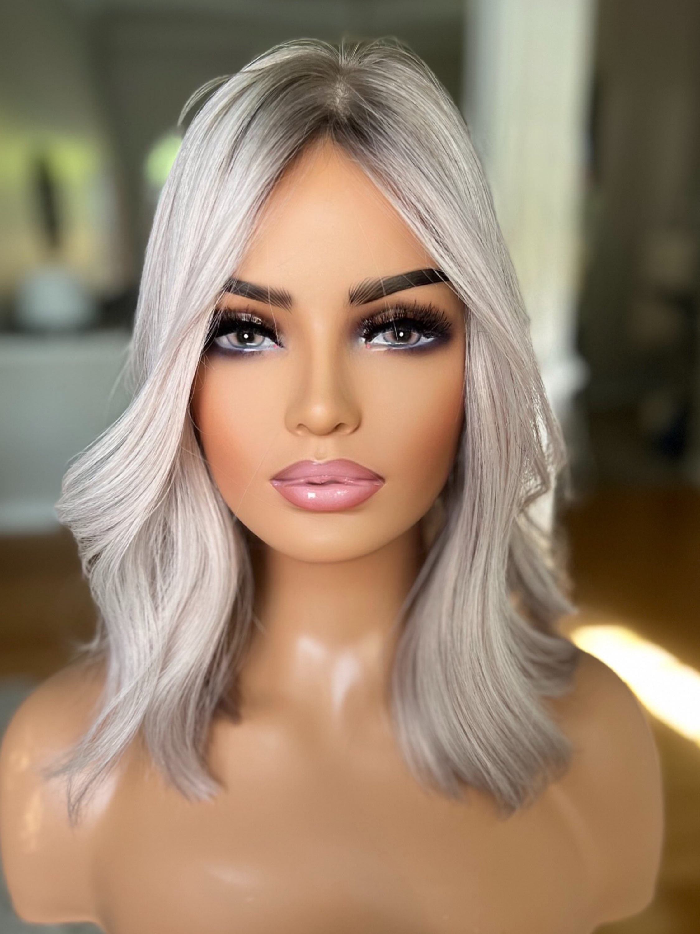 Silver Blonde - Silk Topper or Closed Lace Topper