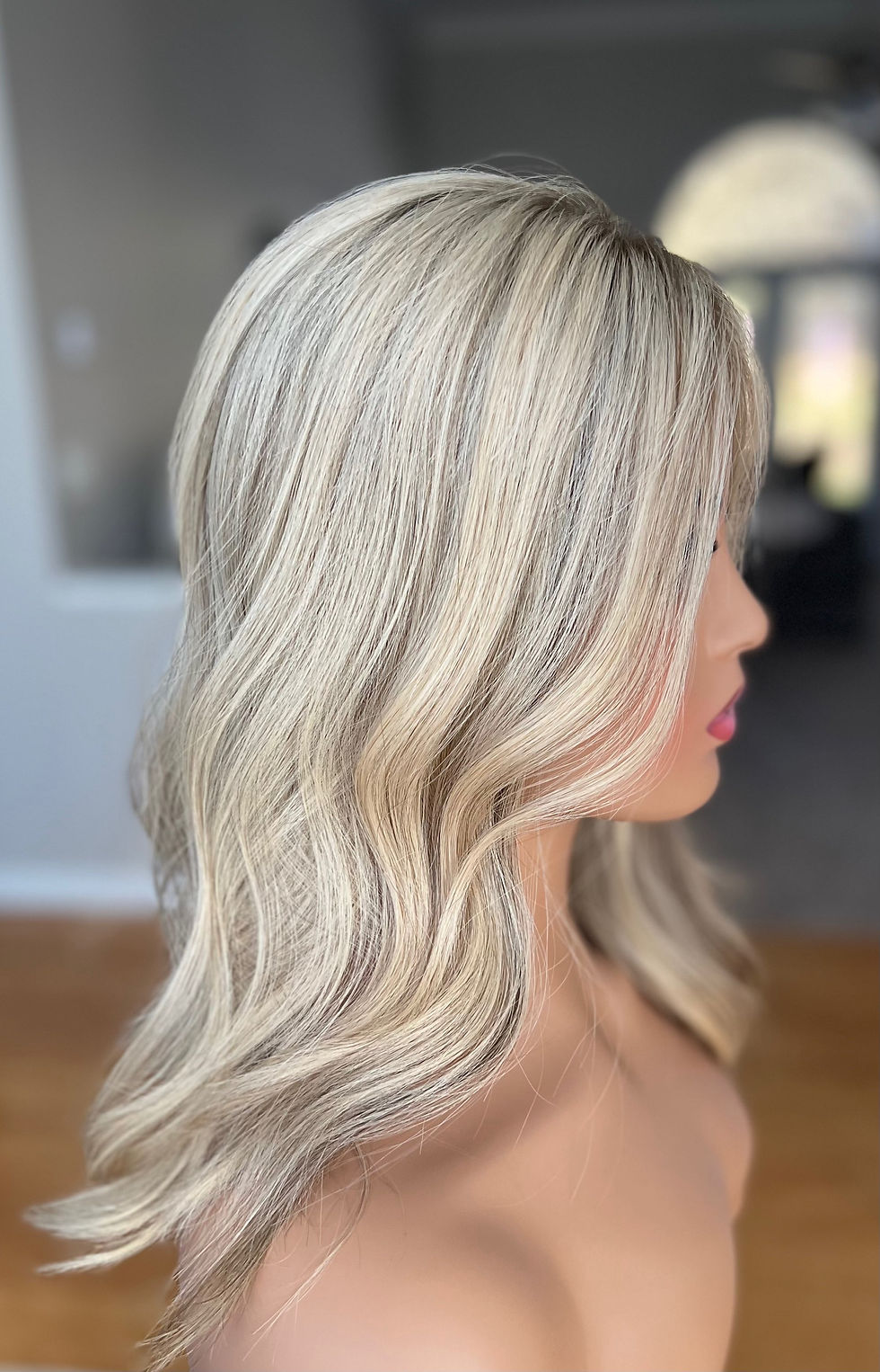 Thumbnail: Dimensional Blonde -7x7 - Closed Lace Topper