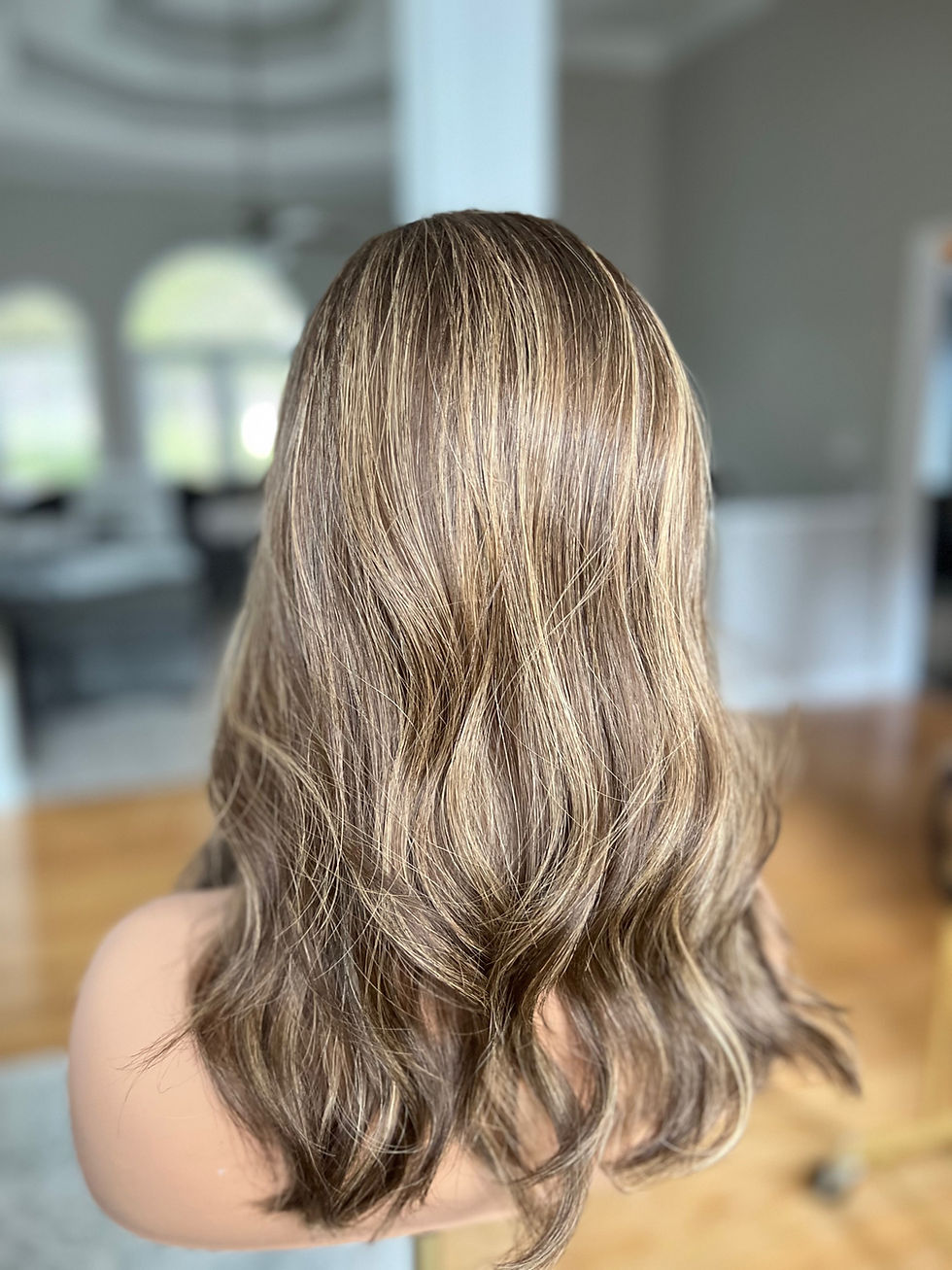 Thumbnail: Closed Lace Topper- Med Neutral Brown w/Blonde Highlights 