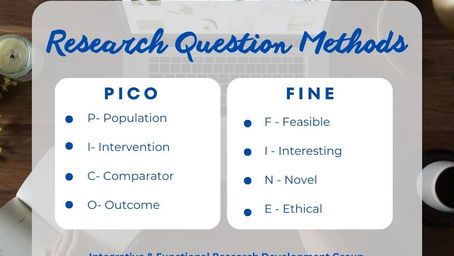 Characteristics for the Research Question: