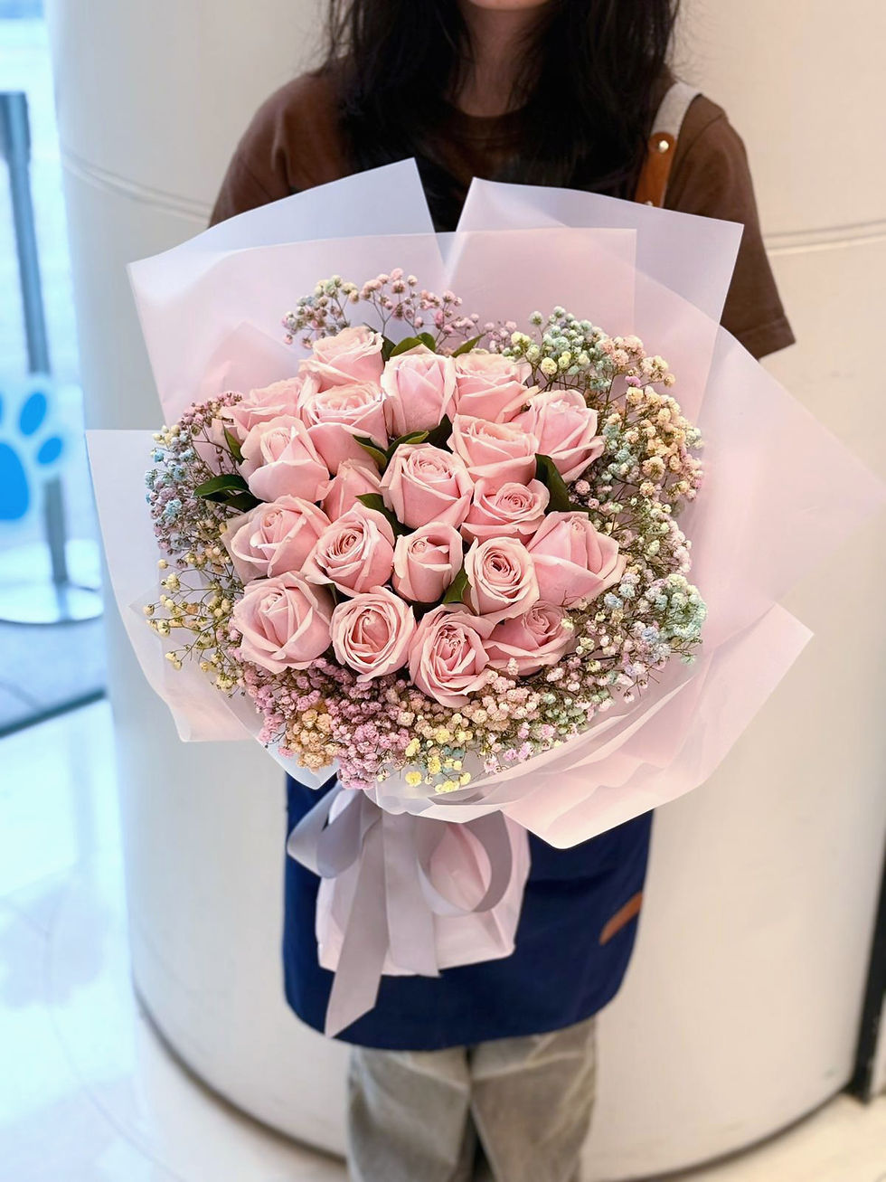 2025情人節花束精選 L-20支 淺粉玫瑰花束Pale PinkRoses bouquet 25VDB-L