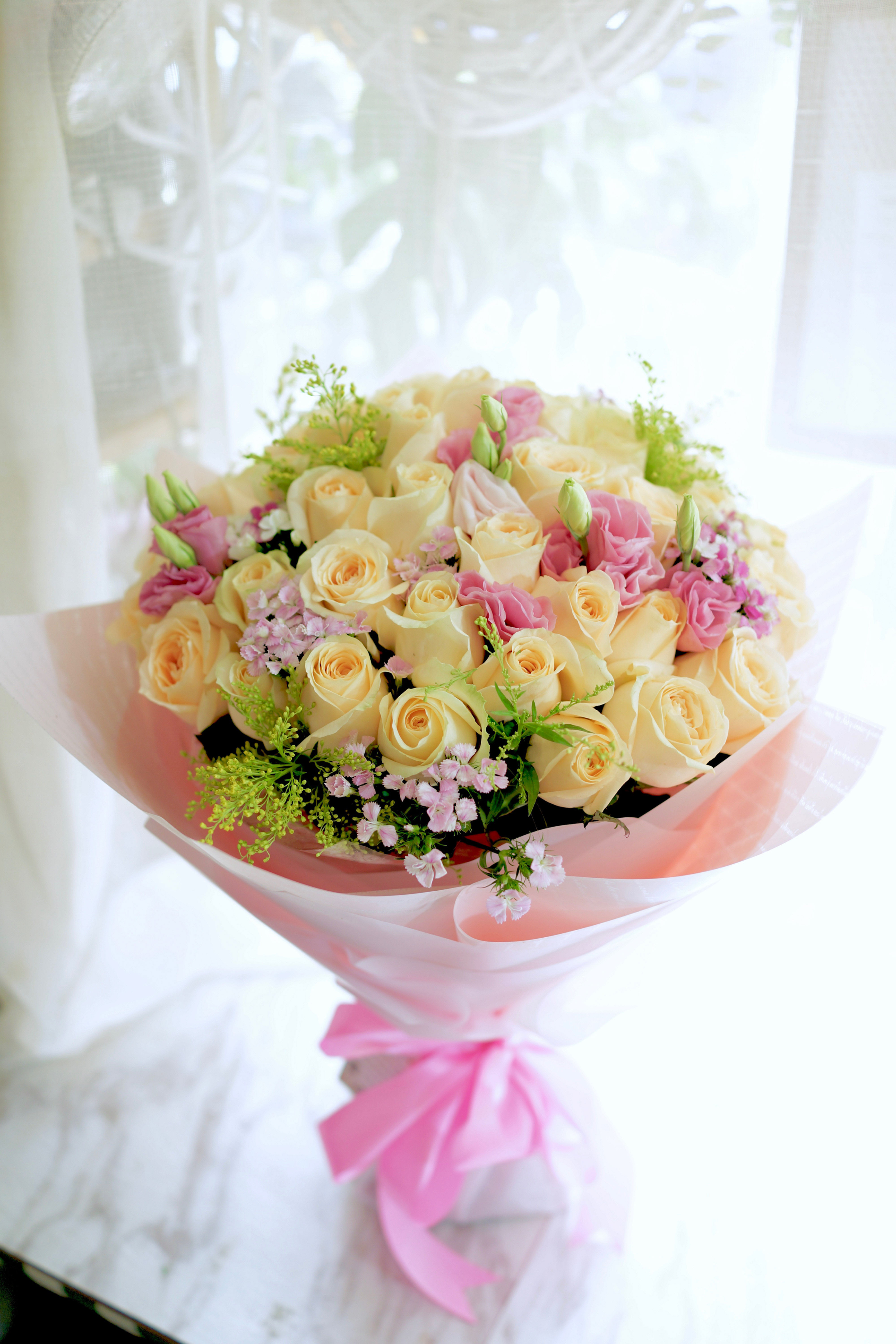 51香檳玫瑰大花束 Champagne Rose bouquet CHRE-TRPK51A