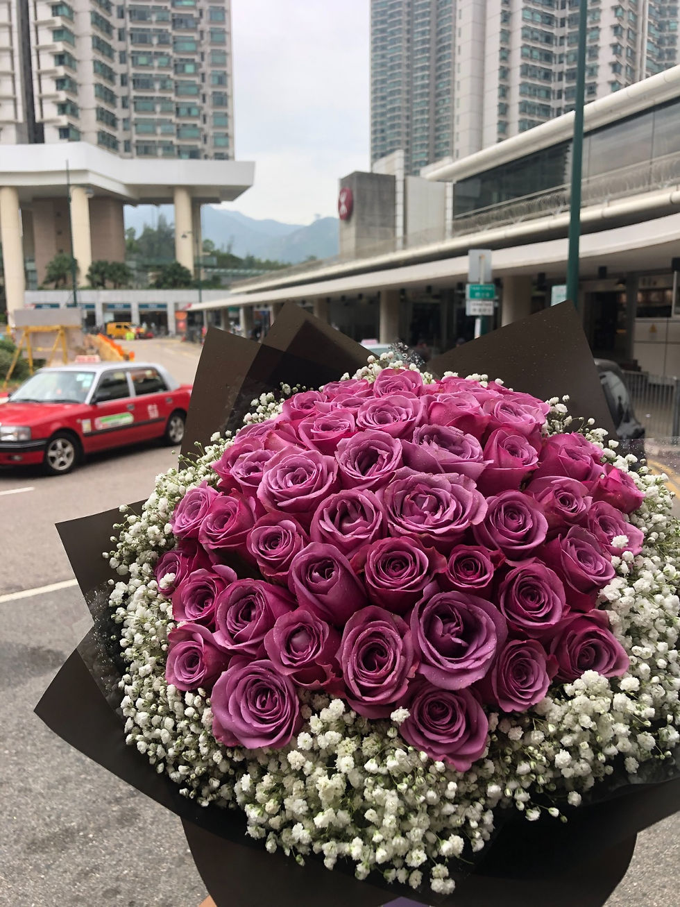51枝紫玫瑰求婚花束 51 Roses bouquet PU-BK51B