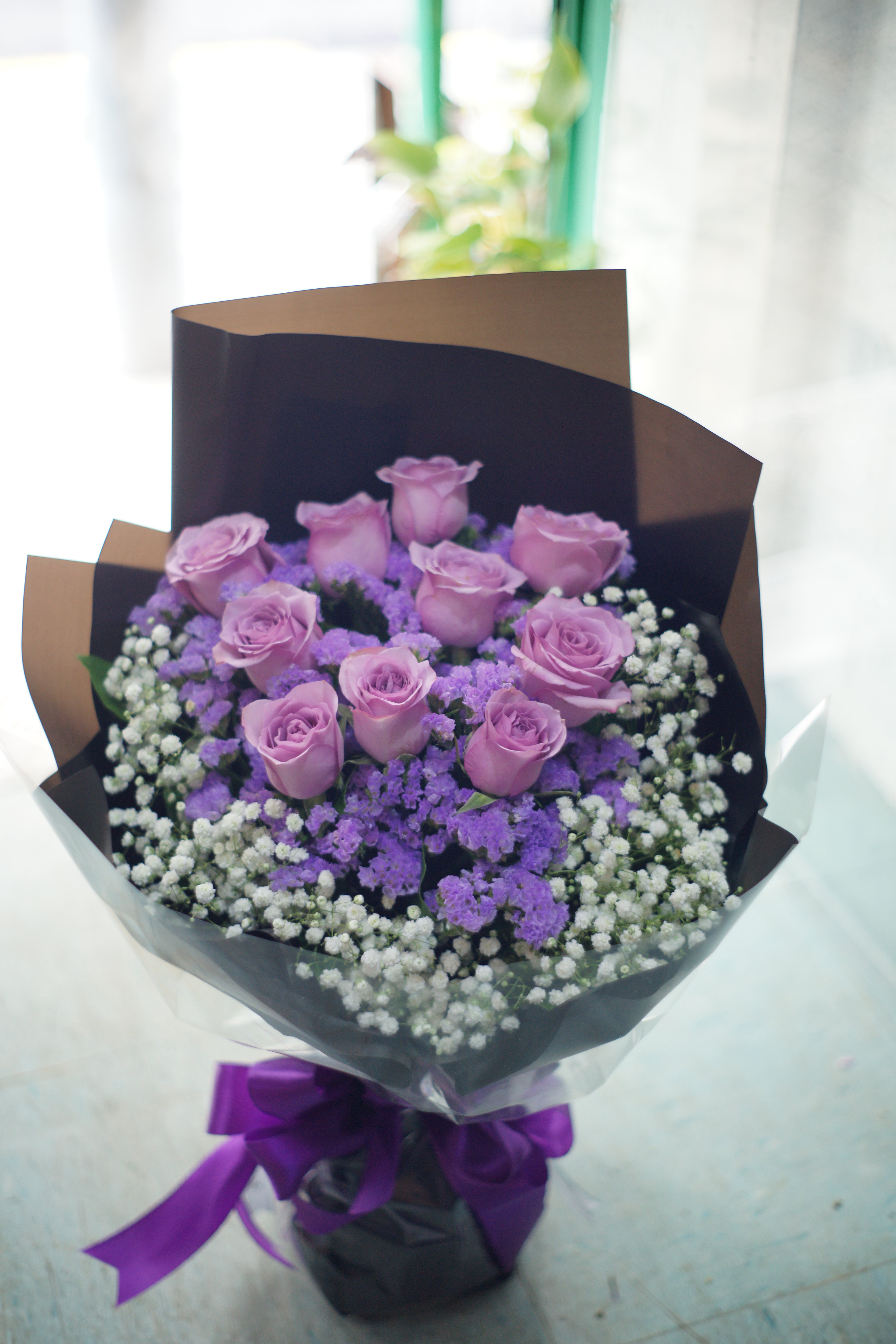 10枝紫玫瑰花束 可選支數 10 Purple Rose Bouquet Lpu10l Fasunflower 送花香港 10枝紫玫瑰花束 可選支數 10 Purple Rose Bouquet Lpu10l Fasunflower 送花香港
