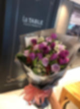 （必須預訂）紫鬱金香淺紫玫瑰花束 Purple Tulip Rose bouquet PUTUPP10（SP）