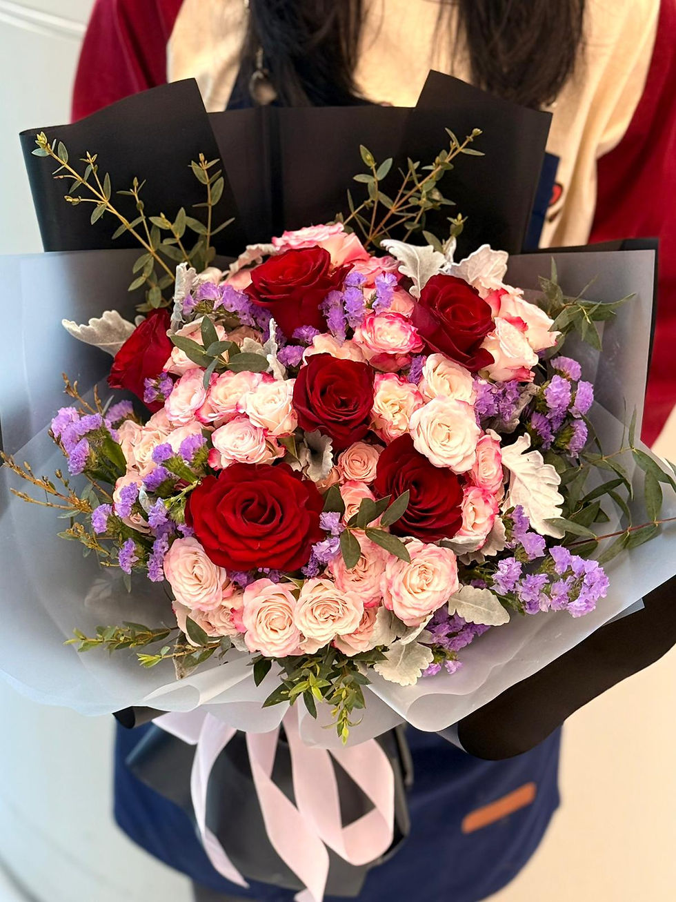 縮圖：2026 情人節花束精選C- 6枝紅玫瑰花束 Red rose bouquet 26VDB-C