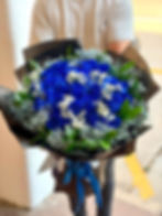 （必須預訂）30枝厄瓜多爾藍玫瑰花束 EcuadorBlue Roses Bouquet BUDCRE30