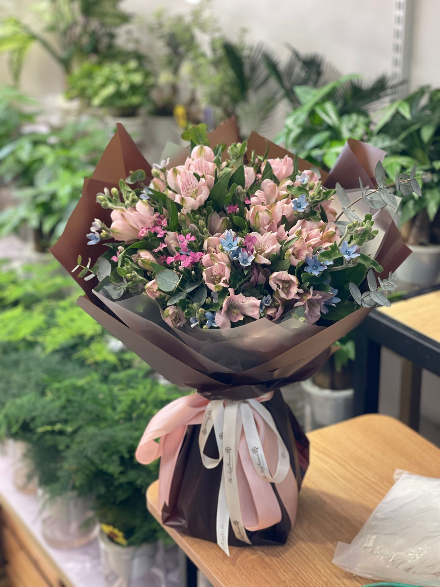 粉紅色小百合花束Pink Alstroemeria Bouquet PKLTLY10