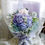 縮圖：2025 情人節花束精選J-紫繡球粉雪山花束 VDay Purple Hydrangea Pale Pink Rose bouquet *25VDB-J