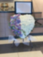 紫繡球玫瑰心形花牌 Heart Shaped Sympathy Flower HSSF07（必須預訂）
