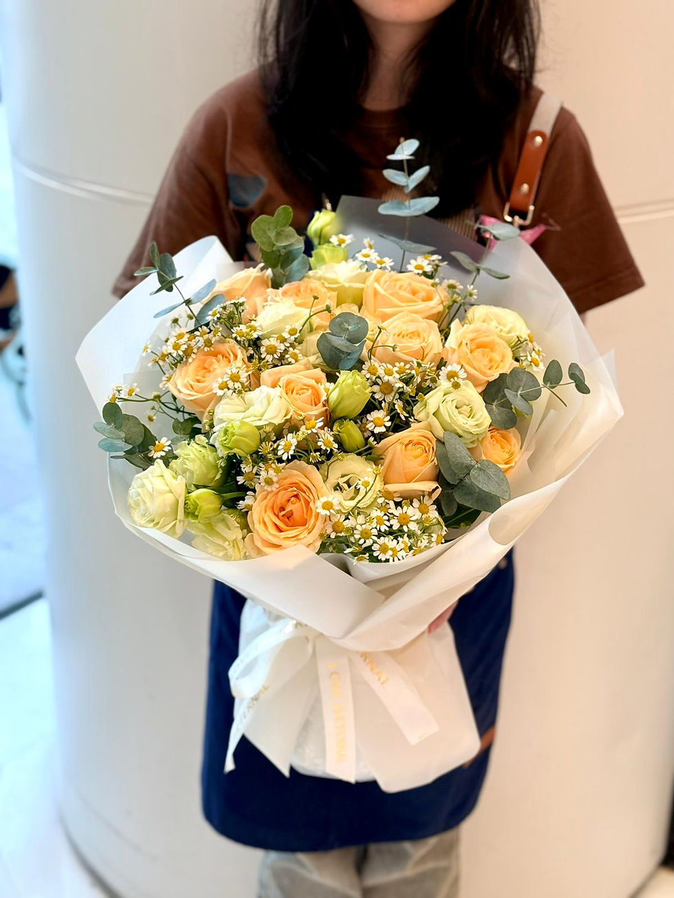 2026情人節花束精選 G-10支 香檳玫瑰花束Campange Roses bouquet 26VDB-G