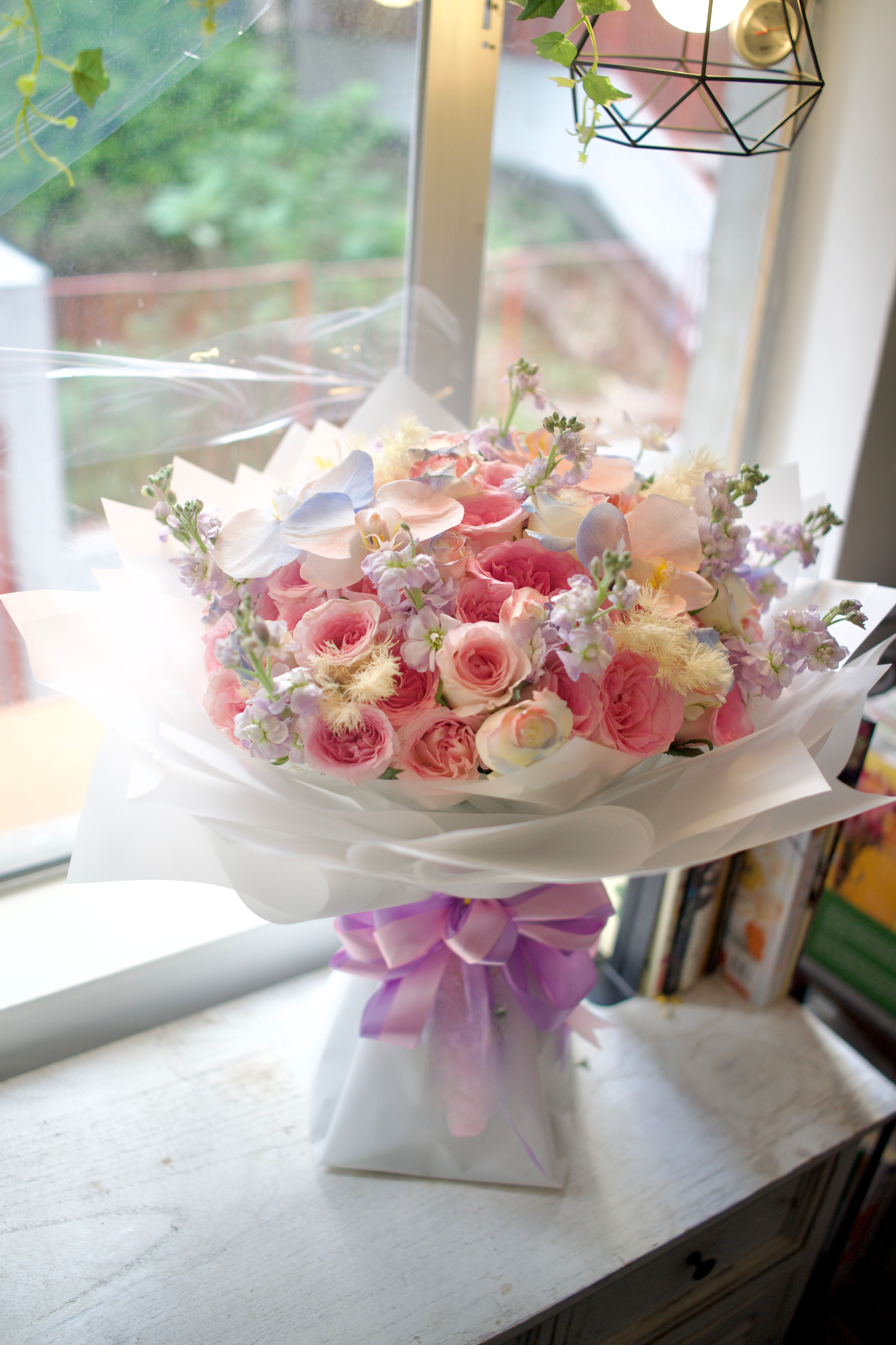 (特大size) 蝴蝶蘭玫瑰花束 Orchid Rose Bouquet