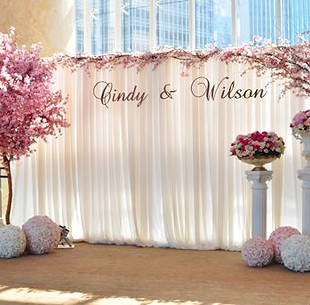 flower back drop