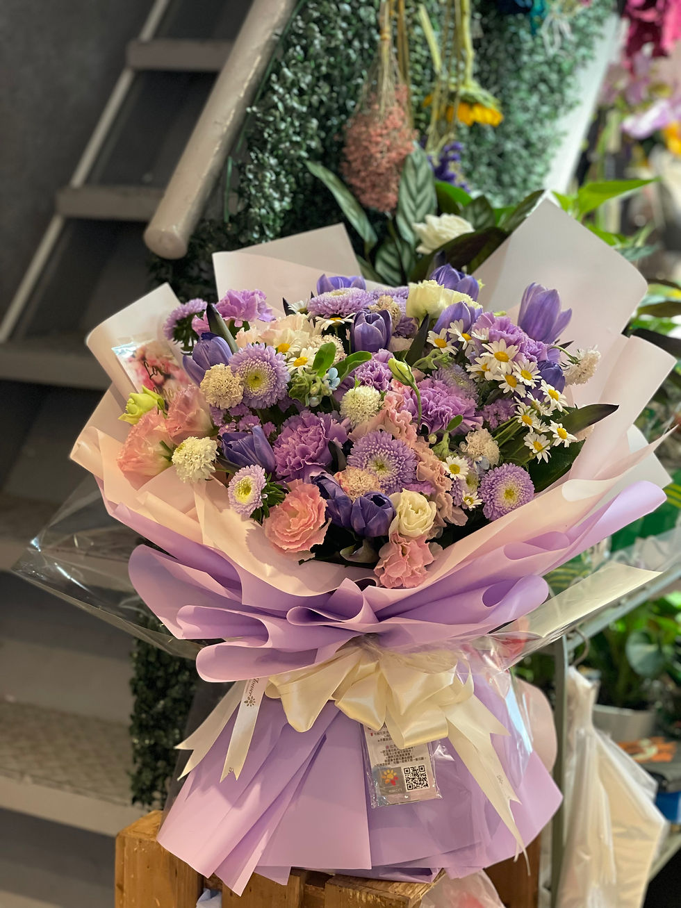  Carnation Tulip bouquet PUTUCN10 （SP）荷蘭康乃馨